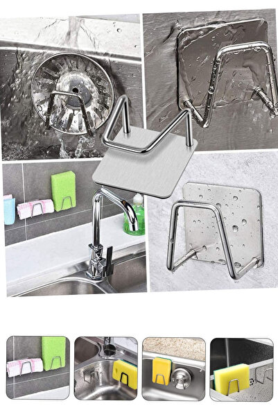 TechnoStation Paslanmaz Çelik Mutfak Lavabo Drenaj Rafı SuDayanıklı Sünger Sa...