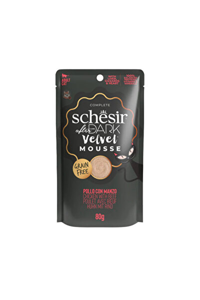 Schesir Sheba Velvet Mousse Wet Food with Chicken and Meat in Gravy 80g