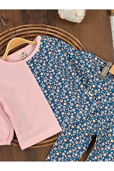 Kids Kingdom Cotton Floral Patterned Seasonal 2-Piece Baby Girl Set
