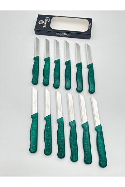 Solingen Orijinal Klever Simli 12 Adet Meyve Bıçağı Yeşil