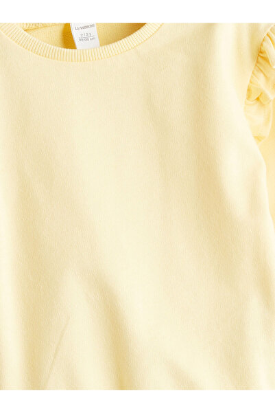 LC Waikiki Peak Yeni Sezon Bisiklet Yaka Kız Çocuk Sweatshirt