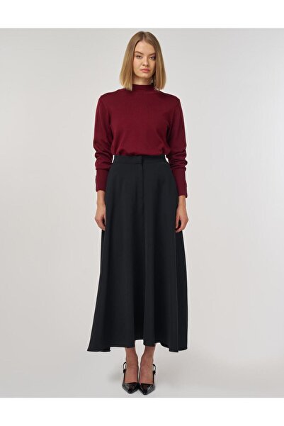 Kayra Flared Skirt Black