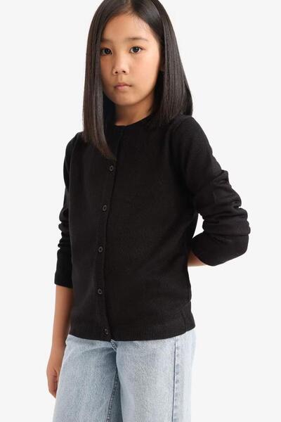 DeFacto Kız Çocuk Hırka N8407A6/BK27