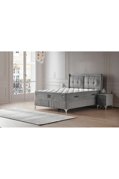 Mobilya Dükkanım Felix 150x200 Çift Kişilik Yatak, Baza, Başlık Seti