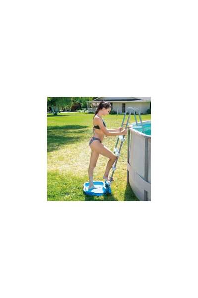 Mercaton Tray for cleaning feet at the pool entrance, Blue, 56x52x8.9cm