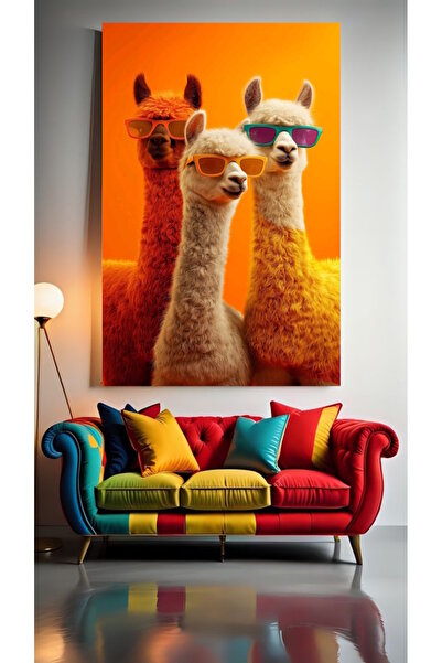 özkacar KANKA LAMALAR V1 Tablou pe pânză pentru decorarea casei, perete, salo...