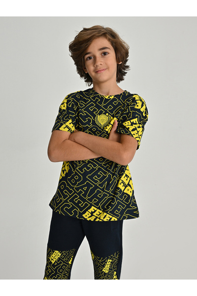 Fenerium ÇOCUK KOLEJ FENERBAHÇE PATTERN TSHIRT