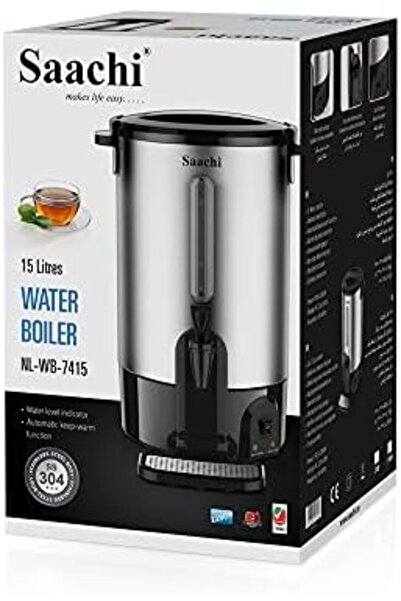 SAACHİ غلاية مياه كهربائية ساخنة، سعة ١٥/٢٠ لتر، مصنوعة من الفولاذ المقاوم لل...