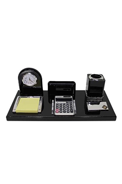 velve Organizator de birou cu ceas, doua suporturi pentru accesorii, stickere...