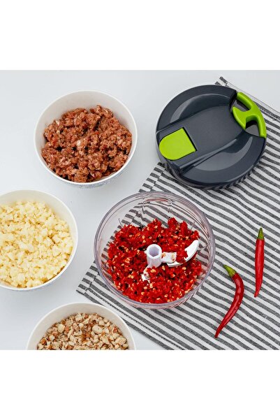 Hope Multi-Function Manual Food Chopper & Processors with Handle and Cover, Vegetable Chopper Shredder, G