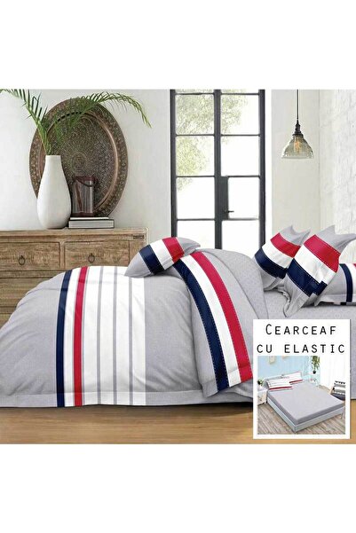 Patul Bubmac Finet Linen, Sulphur, 2 Persons, Fitted Sheet, 6 Pieces, Double Bed