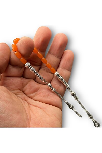 Kt 4x7 mm . MİNİ ZAZA ATEŞ KEHRİBAR TESBİH