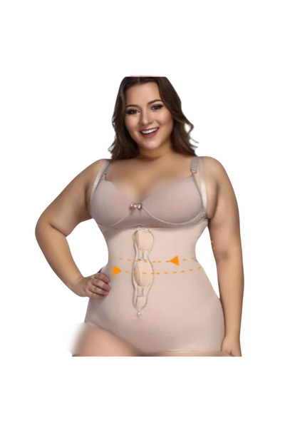 Fstyle Front zipper body shaper, women's body shaper to hide and tighten sagging body