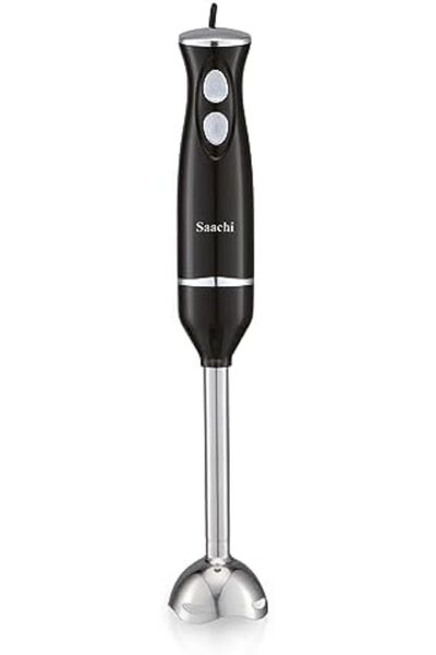 SAACHİ Hand Blender NL-CH-4267, 800W, Metal Shaft, 0.6L Capacity, XL Chopper, Two Blades, Black, from Saach