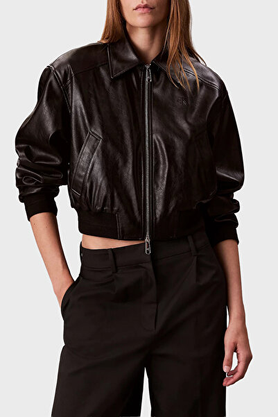 Calvin Klein Logolu Regular Fit Fermuarlı Kısa Ceket LV047C518GUB1 CEKET LV047C518G UB1