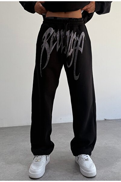 zaee REVENGE Taşlı Ayarlanabilir Paça Baggy Eşofman Altı