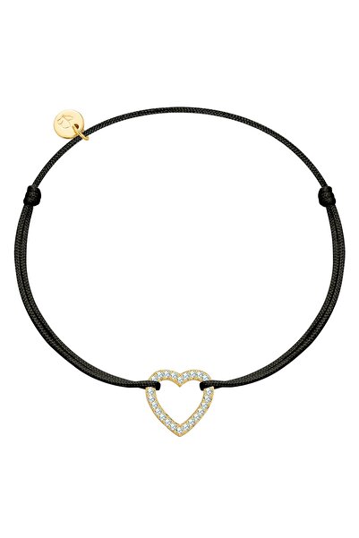 Glanzstücke München Textilarmband Armband Sterling Silber gelbgold Textil (sc...