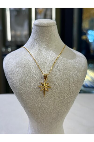 tekinkuyumculuk 3.68 grm (GRAM) Kuzey yıldızı desenli kolye 22 ayar altın