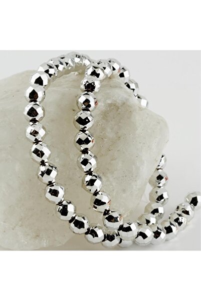 GeeS Global 8 mm Faceted Hematite Stone