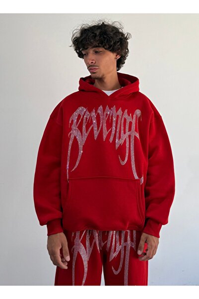 zaee REVENGE taşlı Oversize Sweatshirt