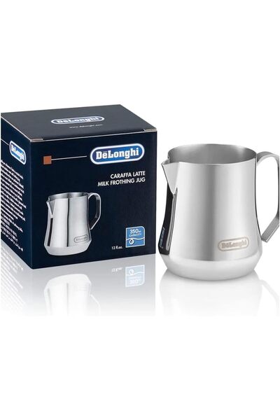 DELONGHİ Milk Frothing Jug Stainless Steel 12 oz DLSC060 by
