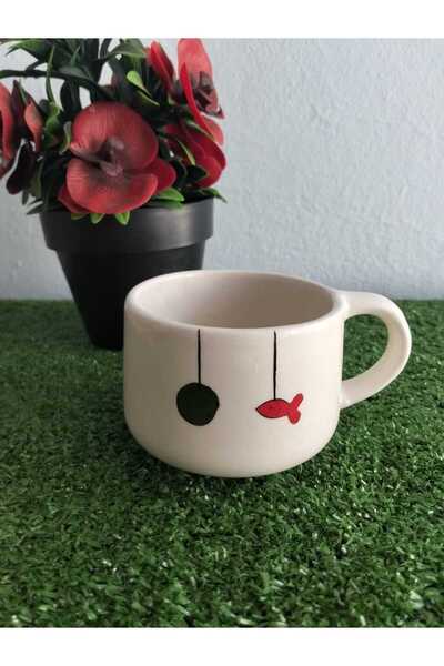 Home Coffee Cup'Brown Cat'
