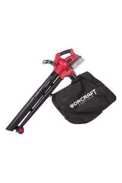Worcraft Leaf Vacuum, with 2 batteries 4 Ah, dual charger 2x20V Li-ion, collector bag,