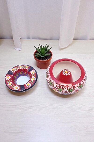 sharp&art SERAMİK KÜLLÜKLER, %100 EL İŞLEMESİ, KAPAKLI, KULLANIŞLI, DEKORATİF, 12 CM, 6 FARKLI MODEL