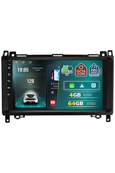 MaxTech Navigație dedicată Mercedes Vito, Viano, Sprinter, Clasa B, VW Crafter 2006-2016, 4 GB RAM 64 GB ROM