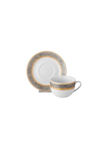 ORIAN Luxury 49-piece round porcelain dinner set for 6 people