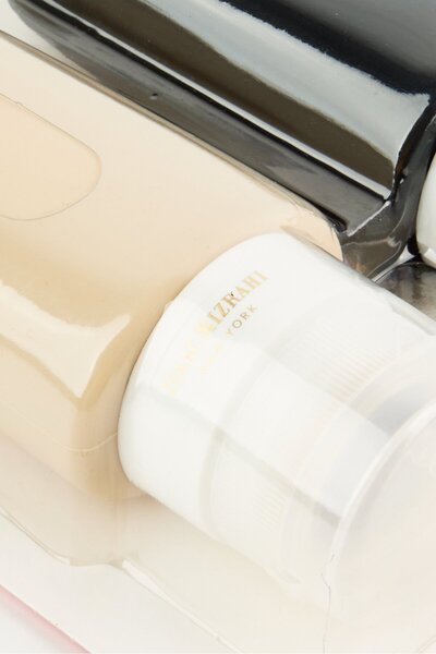 ISAAC MIZRAHI 2Pcs Silicone Travel Bottle Set 3oz, Multicolor