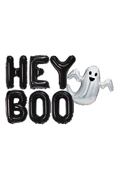 SHOPIENS Baloane Halloween HEY BOO cu Fantoma Set 7 Bucati