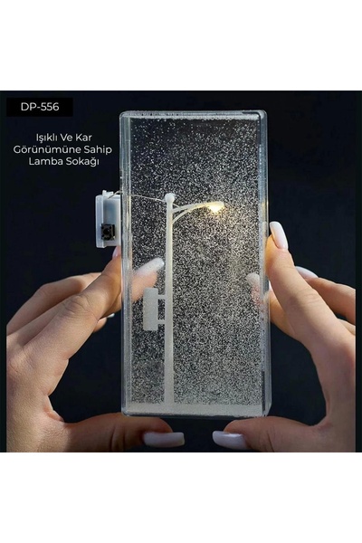 shopwave Dempower Işıklı Ve Kar Görünümlü Sokak Lambası Küre