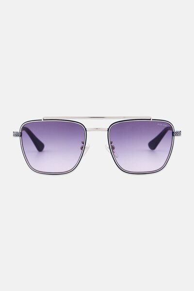 Police Men SPLN38 Square Sunglasses, Grey