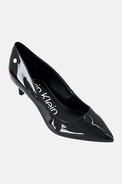 Calvin Klein Women Medium Slip On Leather Pumps, Black