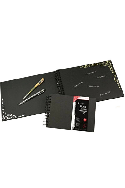 Hahnemühle دفتر رسم سوبرتريند بلاك بوك (للرسم التخطيطي، الباستيل، سكرابوك) 250 جرام. A5 30 ورقة