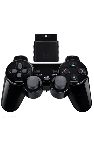 Choice Black Wireless Gamepad for Sony PS2 Game Controller for Playstation 2 Joystick for PC Joypad USB Ga