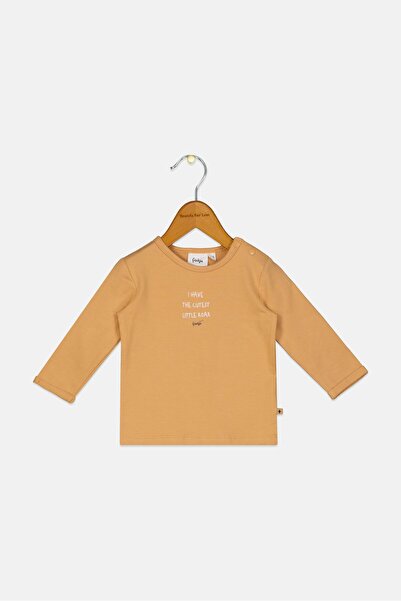 Feetje Toddlers Boy Long Sleeve Graphic T Shirt, Tan