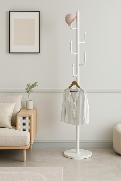 ORIAN Rack Marble Base Coat Rack 170CM X 29 CM