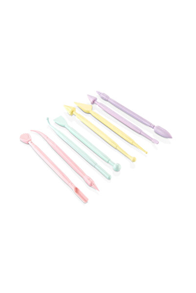 supertrend Plastik Polimer Kil Hamur Modelaj (Modelleme) Aleti Seti 8 Parça