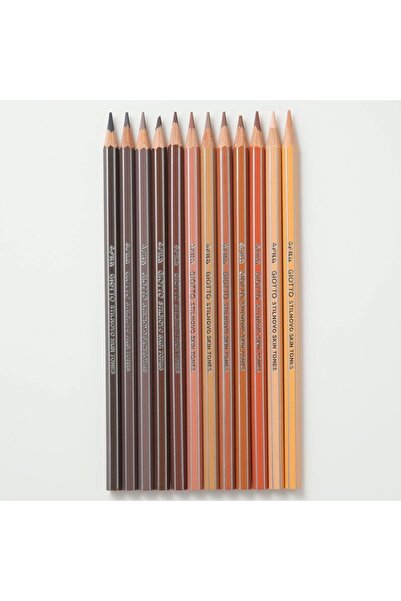 Genel Markalar Stilnovo Skin Tones Profesyonel Kuru Boya 12 Renk Ten Renkleri