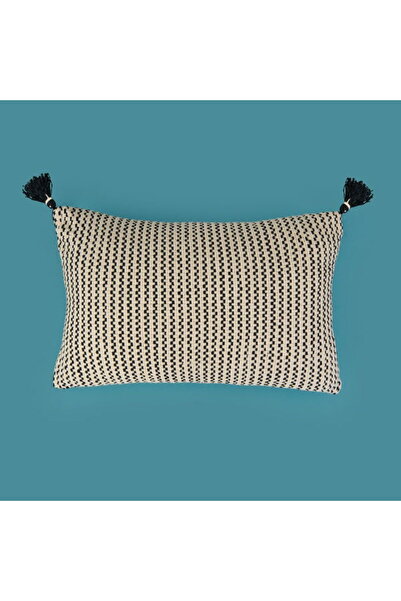 Evidea Pernă moale și strălucitoare - Bej / Negru - 30x50 cm