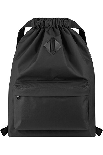 GENERIC_BOYS Vorspack Drawstring Backpack Water Resistant String Bag Cinch Bag Sports Gym Sack with Side Pocket f