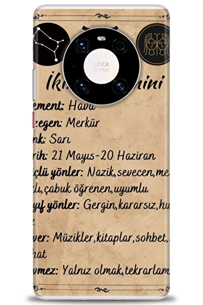 Rulet Aksesuar غطاء متوافق مع هاتف هواوي ميت 40 برو HD مطبوع - غطاء سيليكون م...