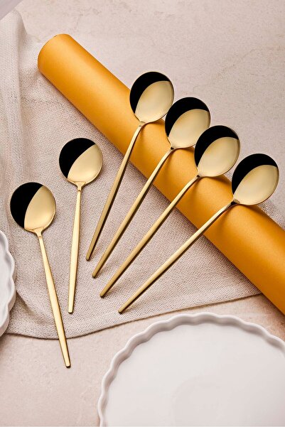 Perotti Common Gold Stainless Steel 6-Piece Tablespoon Set