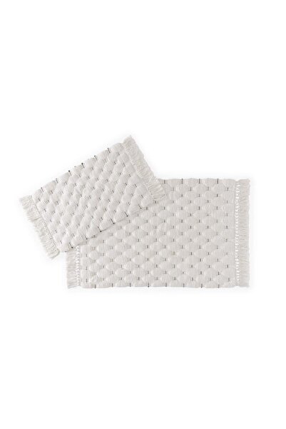 SETABIANCA Eloura Bubble Bath Mat Ecru 60*90+40*60 cm
