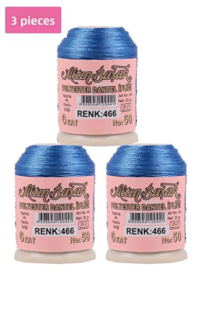 Altınbaşak 3 Pieces of Embroidery and Lace Thread 20 Gr - - No: 466