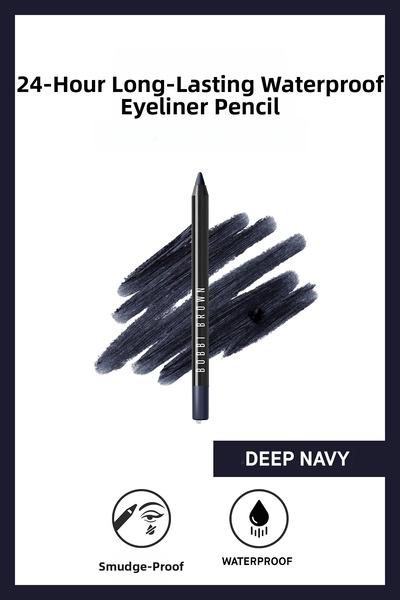 BOBBI BROWN قلم كحل مقاوم للماء يدوم 24 ساعة - أزرق داكن