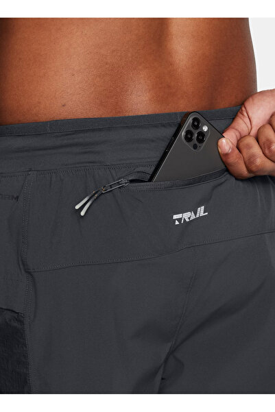 Under Armour Gri Erkek Lastikli Bel Normal Kalıp Eşofman Altı 1383245-016 UA TRAIL RUN PANTS