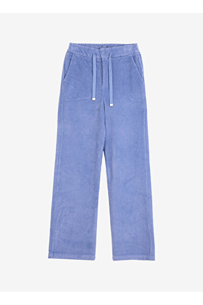 Discovery Expedition Mavi Kadın Lastikli Bel Relaxed Pantolon D4WL-PNT3399